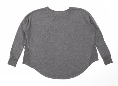 Womens UK Size M Preworn Grey Pullover Jumper