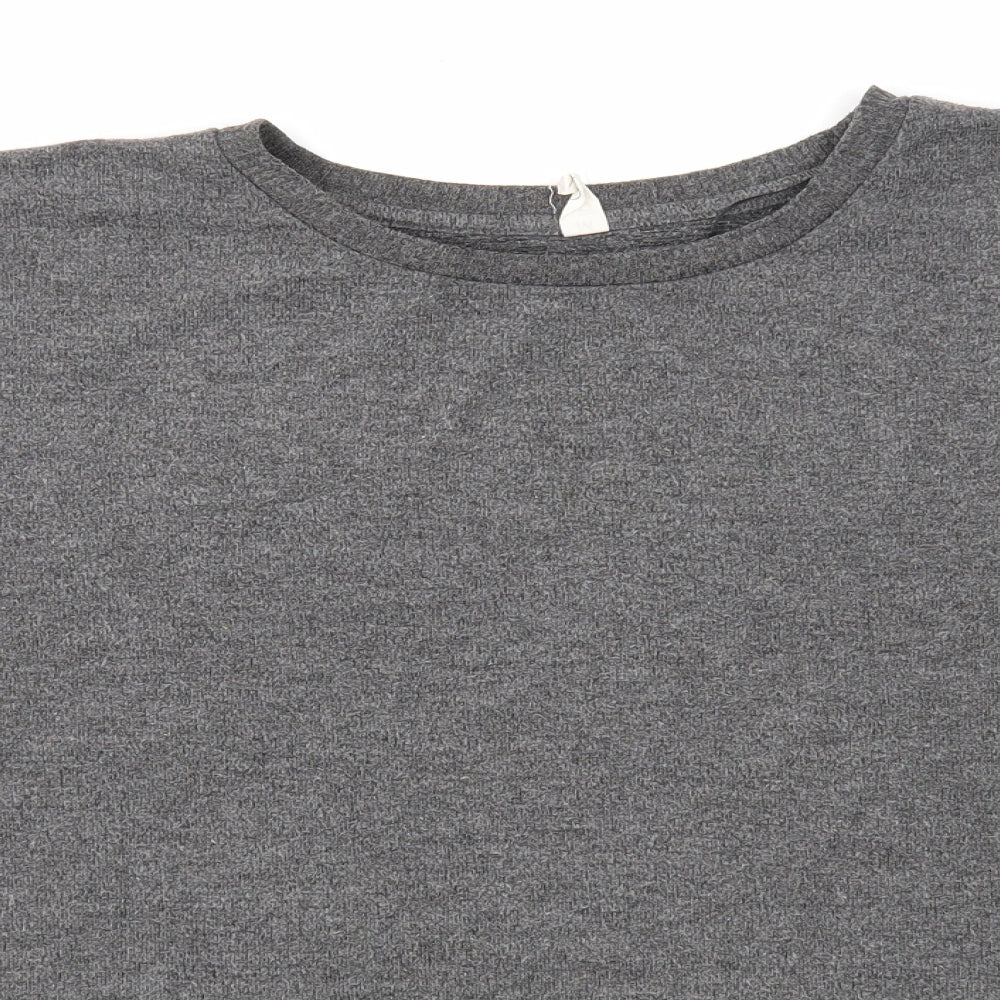 Womens UK Size M Preworn Grey Pullover Jumper