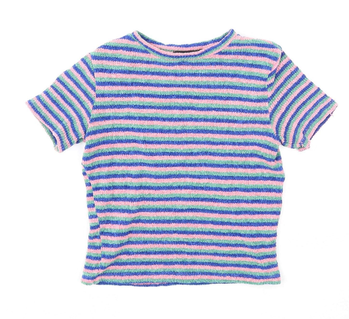Womens UK Size S Bershka Multicoloured Pullover Jumper