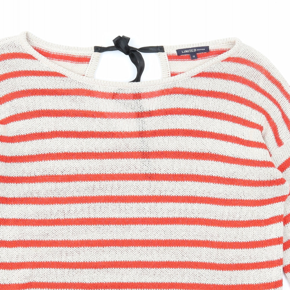 Womens UK Size 12 Marks and Spencer Beige Pullover Jumper