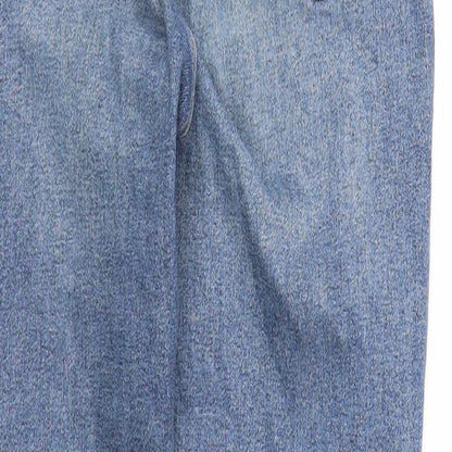 Topshop Womens Blue Cotton Skinny Jeans Size 28 in Regular Zip