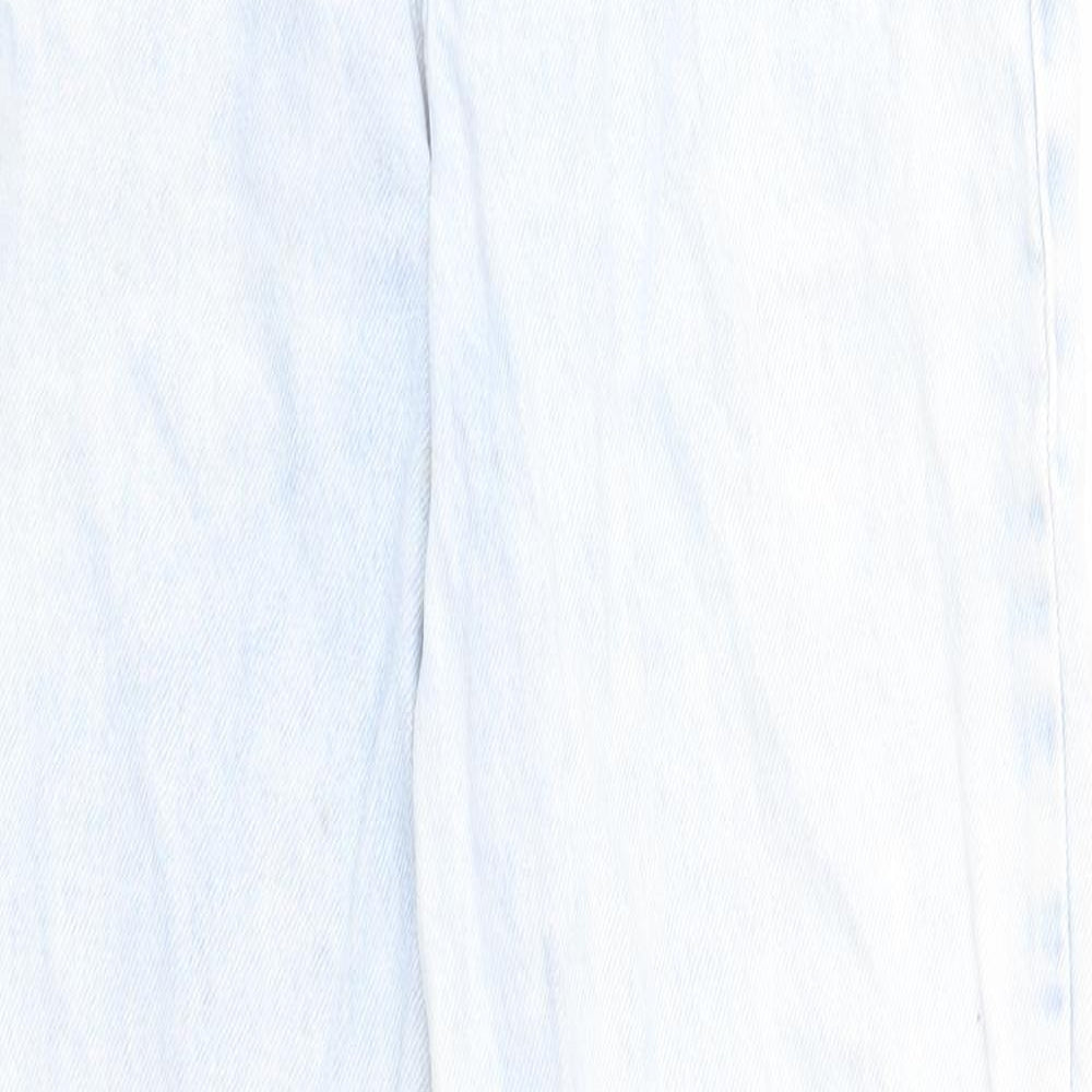 Miss Selfridge Womens Blue Cotton Skinny Jeans Size 4 Regular Zip