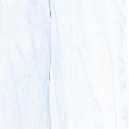 Miss Selfridge Womens Blue Cotton Skinny Jeans Size 4 Regular Zip