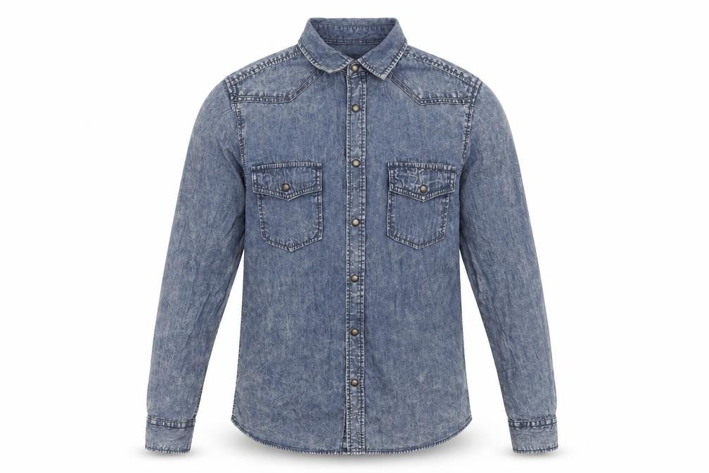 Mens UK Size S Topman Blue  Button-Up Long Sleeve Casual Shirt
