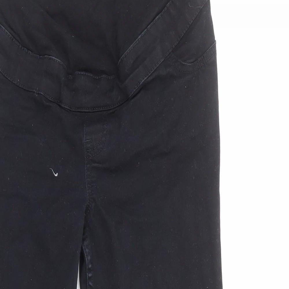 New Look Womens Black Herringbone Cotton Skinny Jeans Size 10 Regular