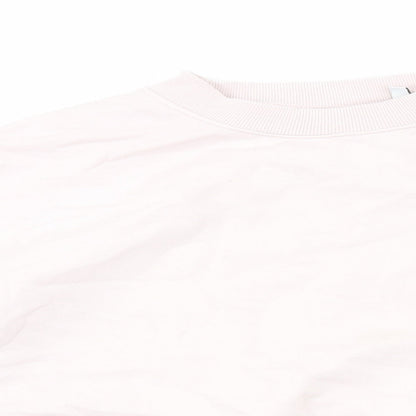 Weekday Womens Pink Cotton Pullover Sweatshirt Size XS Pullover - Cropped