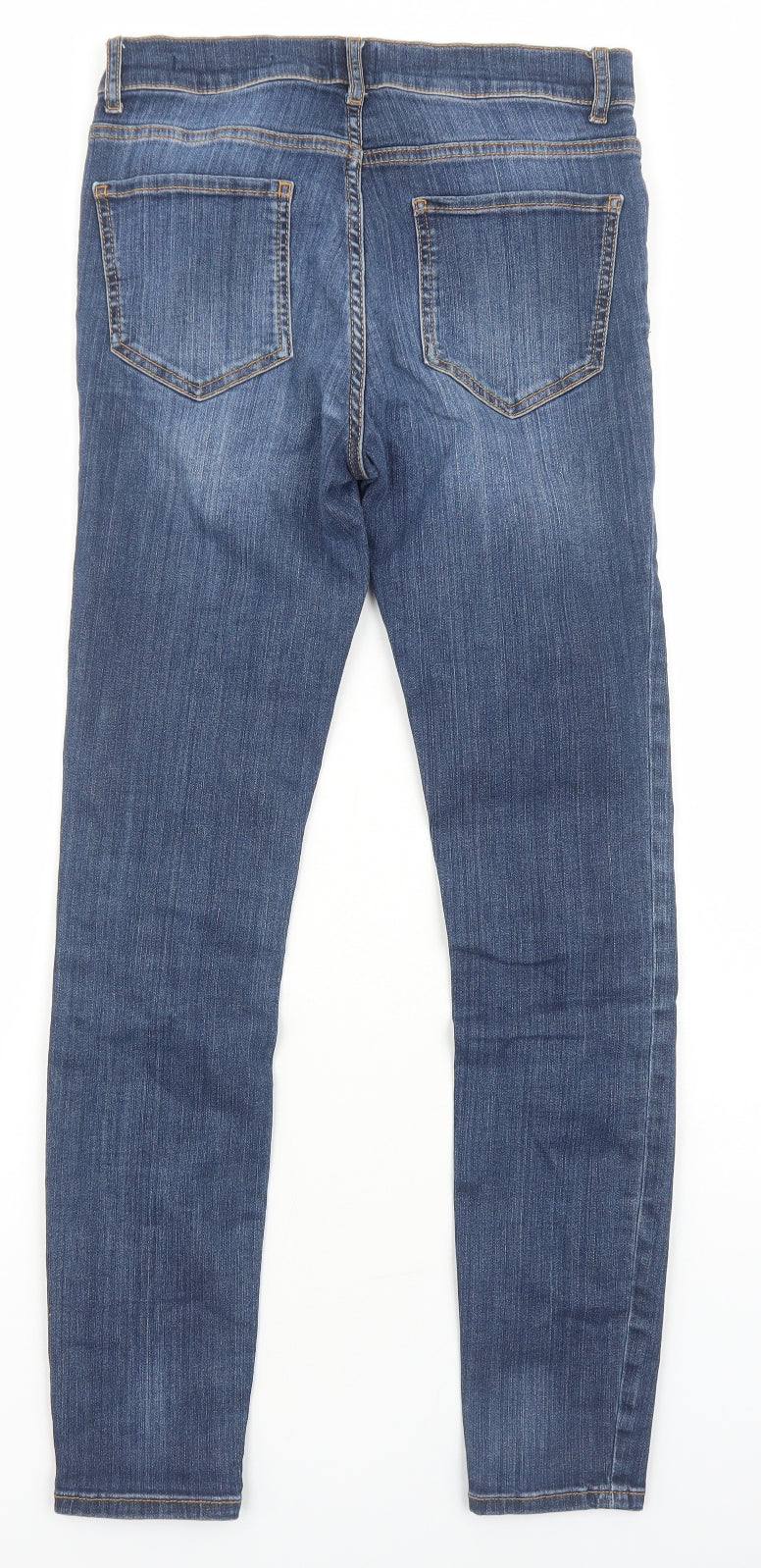 And Or Womens Blue Cotton Skinny Jeans Size 6 Regular Zip