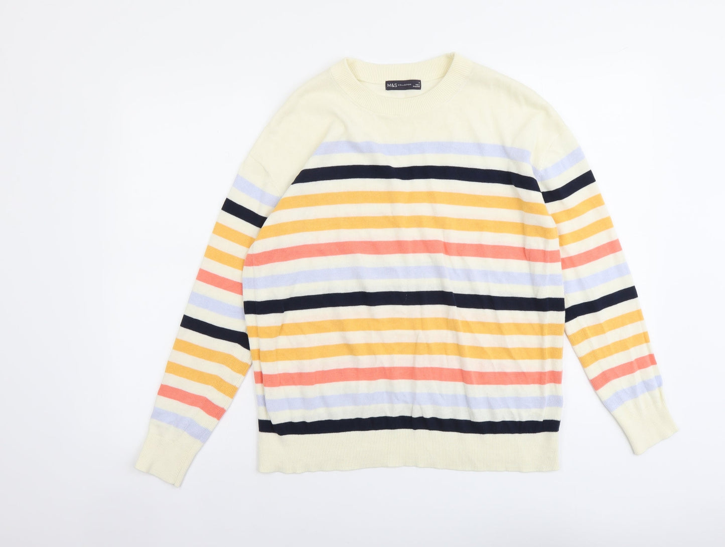 Womens UK Size M Marks and Spencer Multicoloured Pullover Jumper