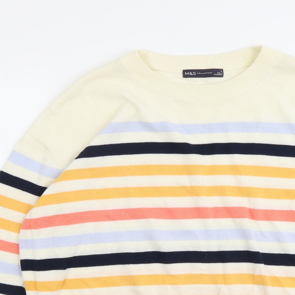 Womens UK Size M Marks and Spencer Multicoloured Pullover Jumper