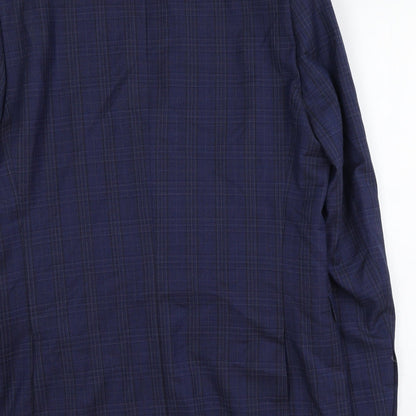 Mens UK Size L Brook Taverner Regular Blue Suit Jacket