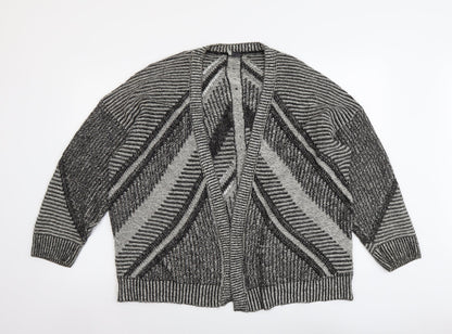Womens UK Size L Sparkle & Fade Black Cardigan Jumper
