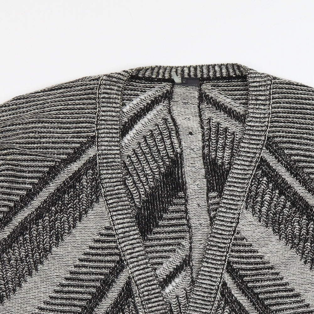 Womens UK Size L Sparkle & Fade Black Cardigan Jumper