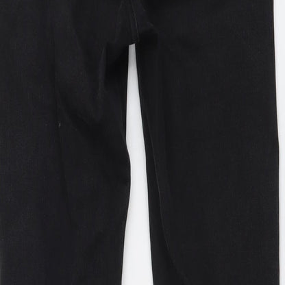 Pull&Bear Womens Black Cotton Skinny Jeans Size S L27 in Regular Button