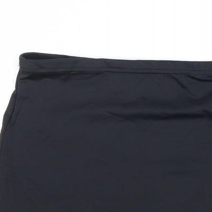 SheIn Womens Black Nylon Bandage Skirt Size XS Hook & Loop