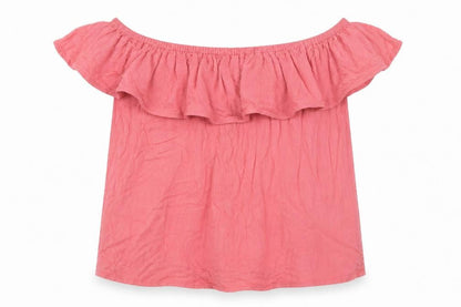 Womens UK Size L ICHI Pink Basic Tank