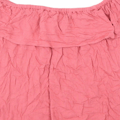 Womens UK Size L ICHI Pink Basic Tank
