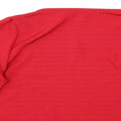 Womens UK Size 10 Preworn Red Basic Blouse