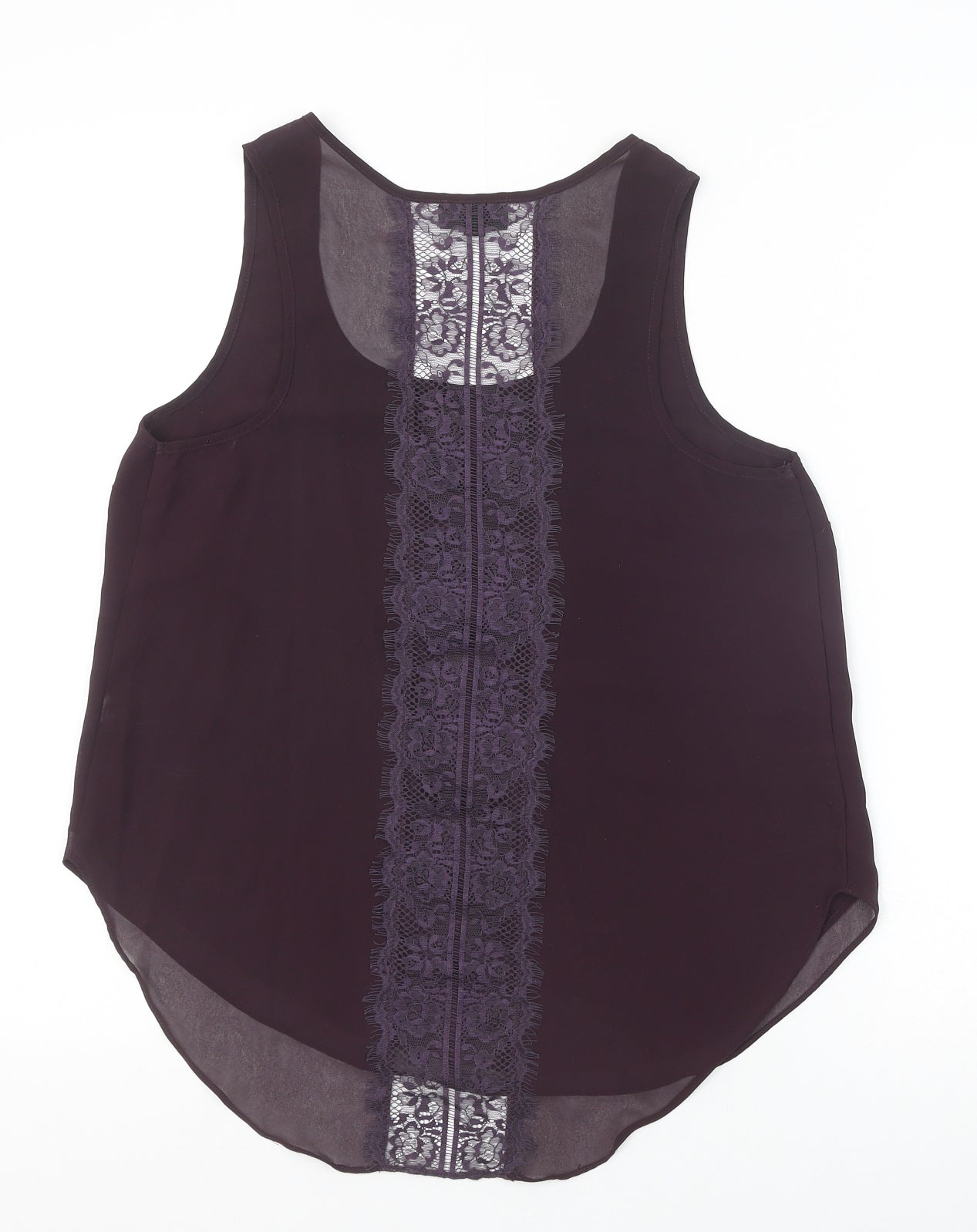 Womens UK Size 10 Topshop Purple Basic Tank