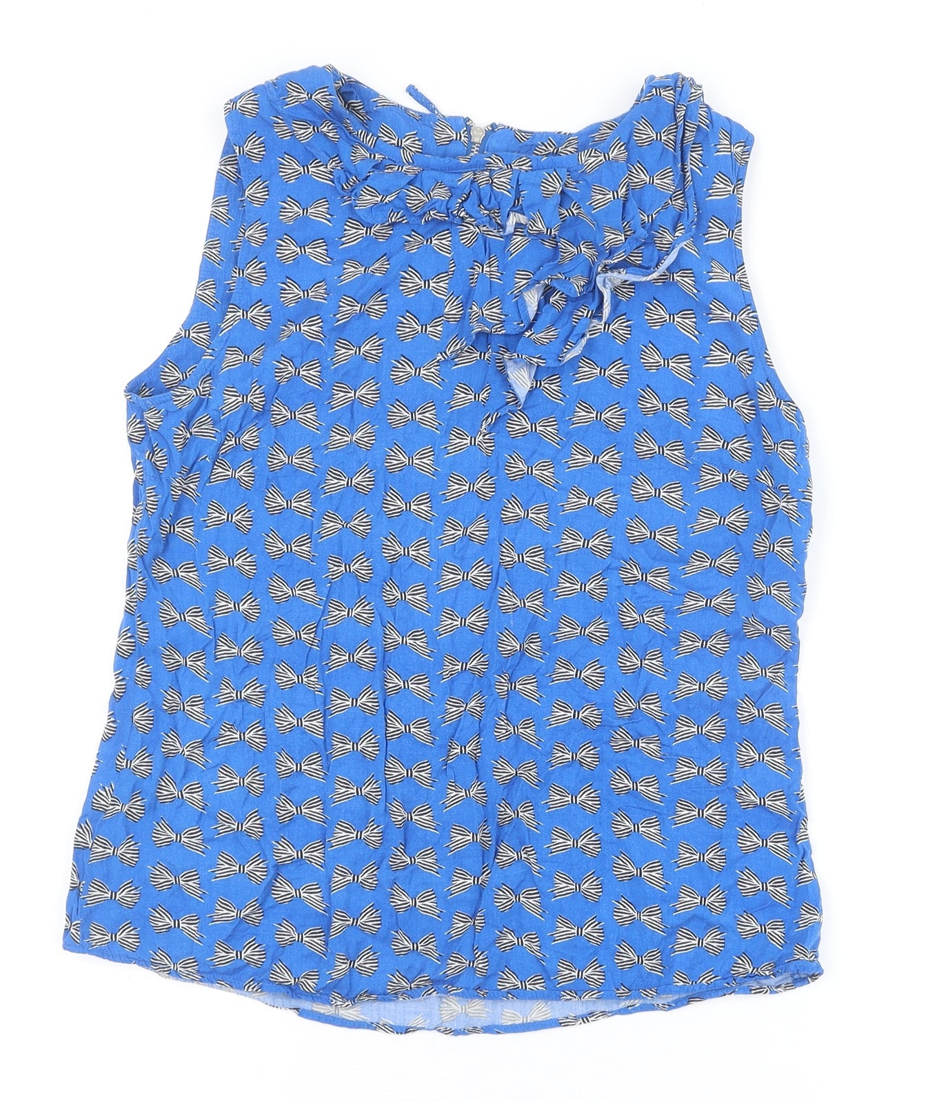 Womens UK Size 10 Oasis Blue Basic Tank