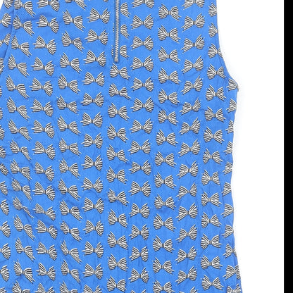 Womens UK Size 10 Oasis Blue Basic Tank