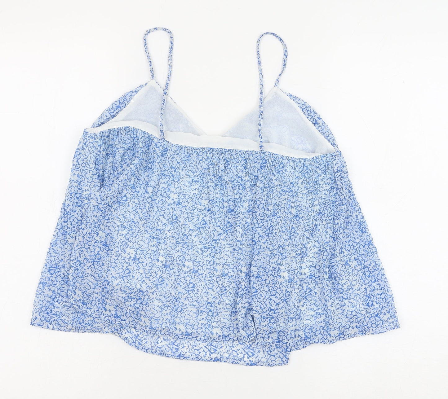 Womens UK Size S Mango Blue Basic Tank