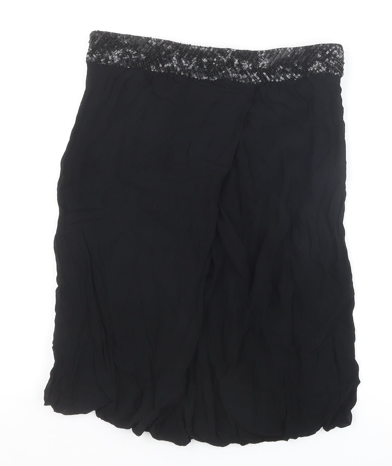 French Connection Womens Black Viscose Straight & Pencil Skirt Size 6