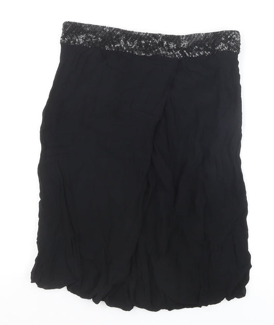 French Connection Womens Black Viscose Straight & Pencil Skirt Size 6