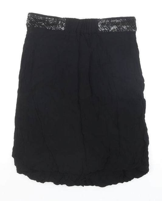 French Connection Womens Black Viscose Straight & Pencil Skirt Size 6