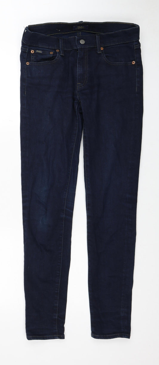Womens UK Size 27 in Marks and Spencer Regular Fit Skinny Blue Jeans