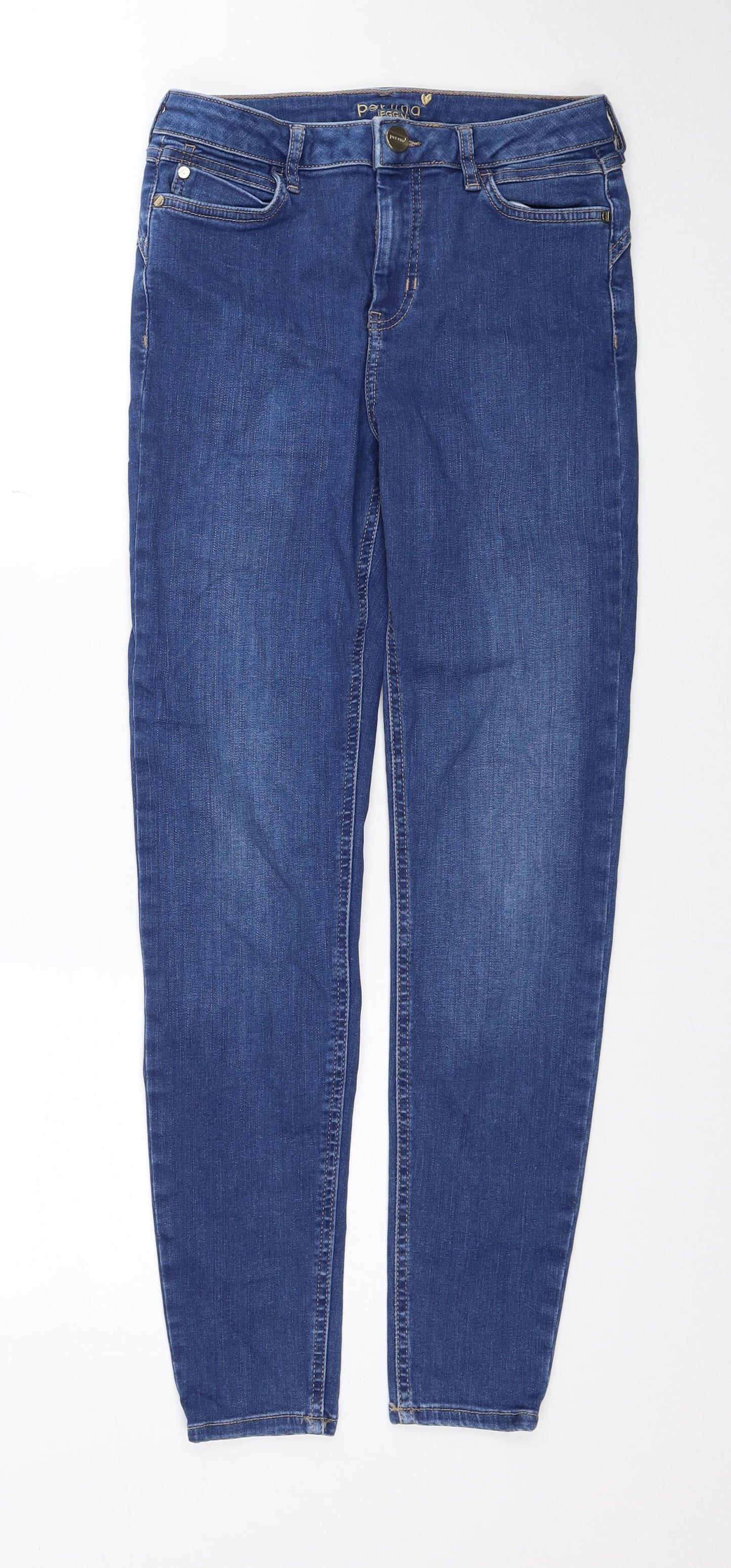 Womens UK Size 10 Marks and Spencer Regular Fit Skinny Blue Jeans