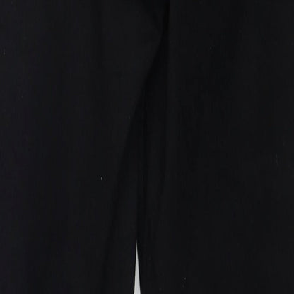 Marks and Spencer Womens Black Cotton Skinny Jeans Size 10 Regular Zip