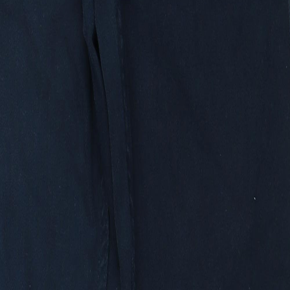 Denim & Co. Womens Blue Cotton Straight Jeans Size 28 in L32 in Regular Zip