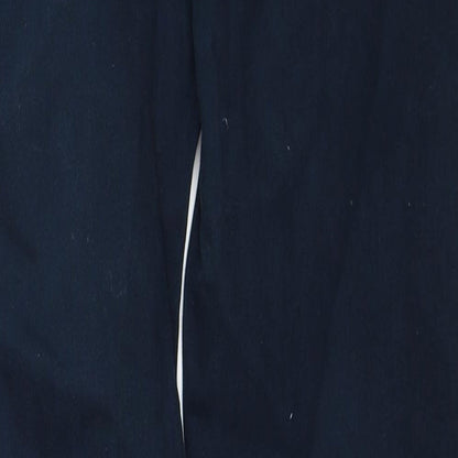 Denim & Co. Womens Blue Cotton Straight Jeans Size 28 in L32 in Regular Zip