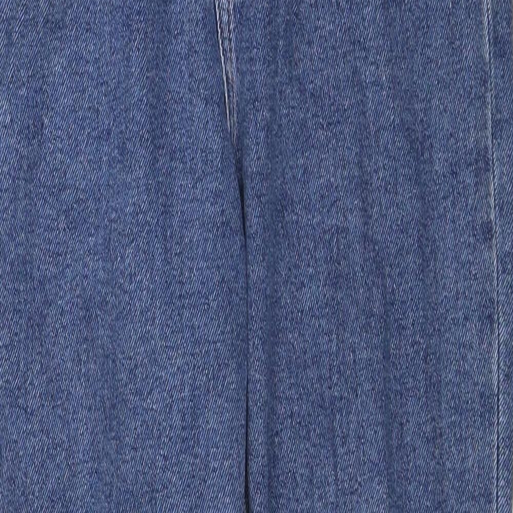 ASOS Womens Blue Cotton Straight Jeans Size 26 in L30 in Regular Zip
