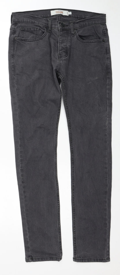 Mens UK Size 30 in Topshop Extra-Slim Fit Skinny Grey Jeans