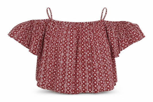 Womens UK Size 10 Atmosphere Red Basic Blouse