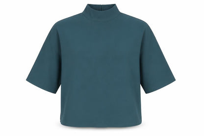 Womens UK Size 6 Preworn Blue Basic T-Shirt