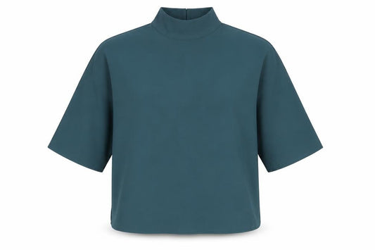 Womens UK Size 6 Preworn Blue Basic T-Shirt