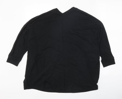 Gap Womens Black V-Neck Polyester Cardigan Jumper Size S