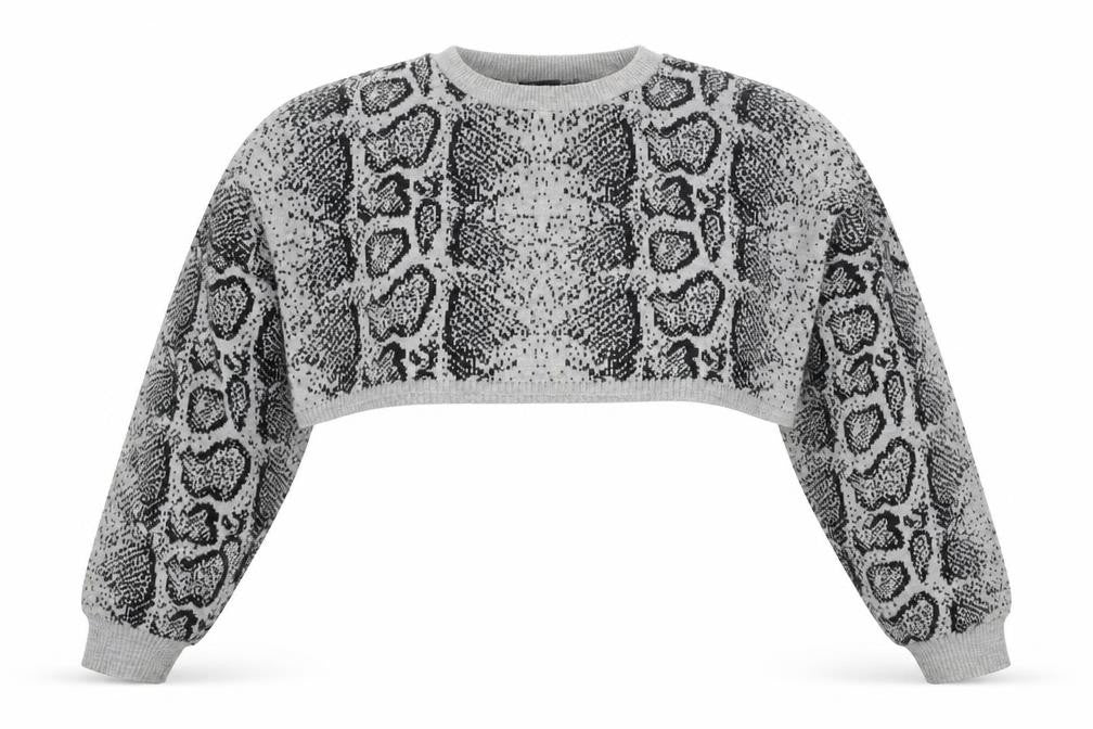Womens UK Size S Rebellious Grey Pullover Jumper