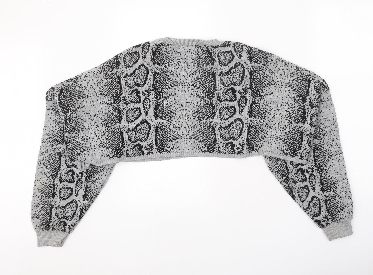 Womens UK Size S Rebellious Grey Pullover Jumper