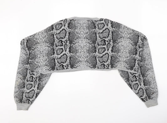 Womens UK Size S Rebellious Grey Pullover Jumper