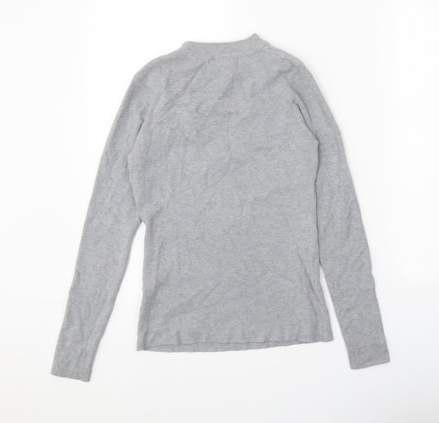 Womens UK Size One Size Enzoria Grey Pullover Jumper