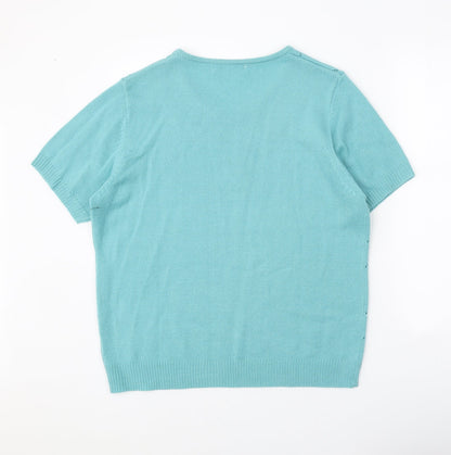 Womens UK Size 16 Julipa Blue Pullover Jumper