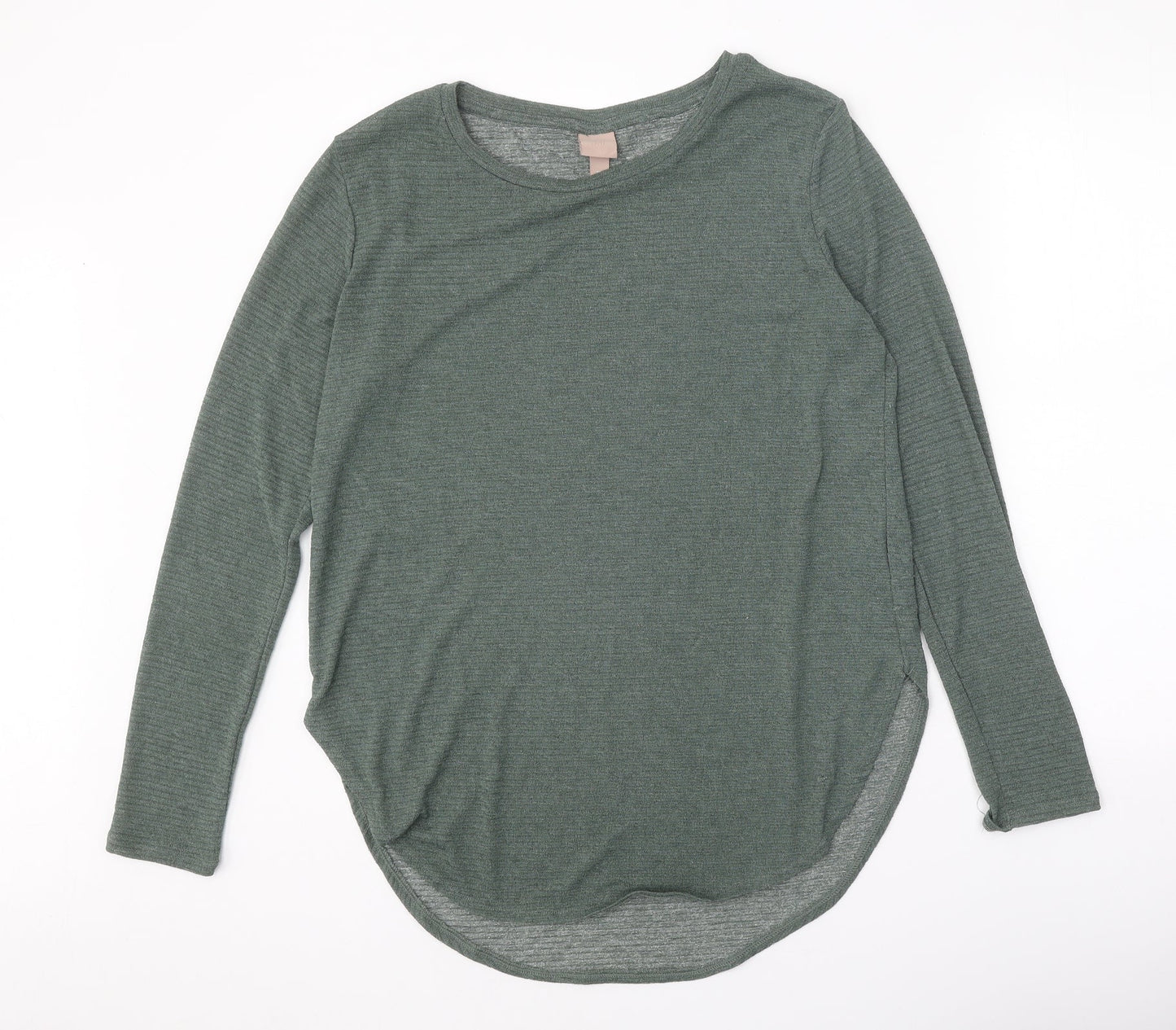 Womens UK Size L H&M Green Pullover Jumper