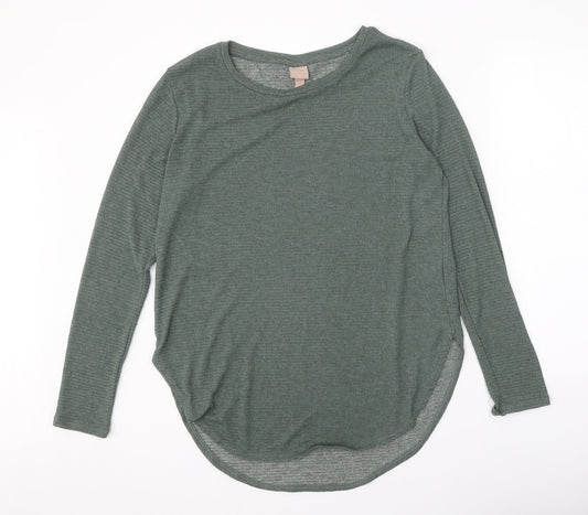 Womens UK Size L H&M Green Pullover Jumper