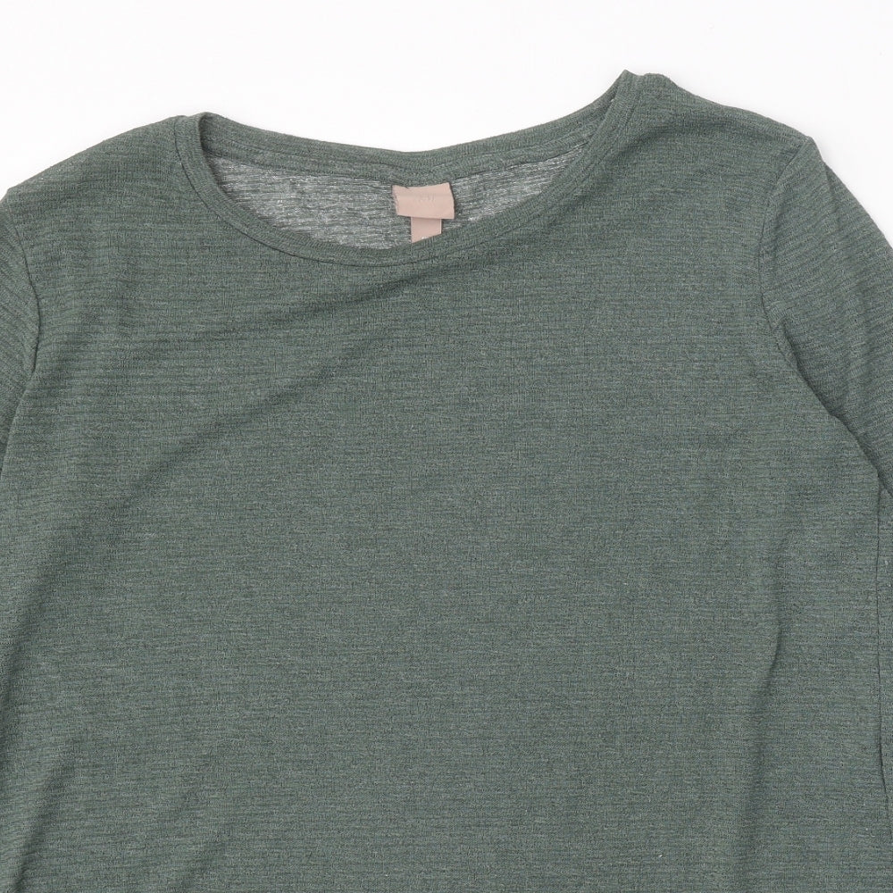 Womens UK Size L H&M Green Pullover Jumper