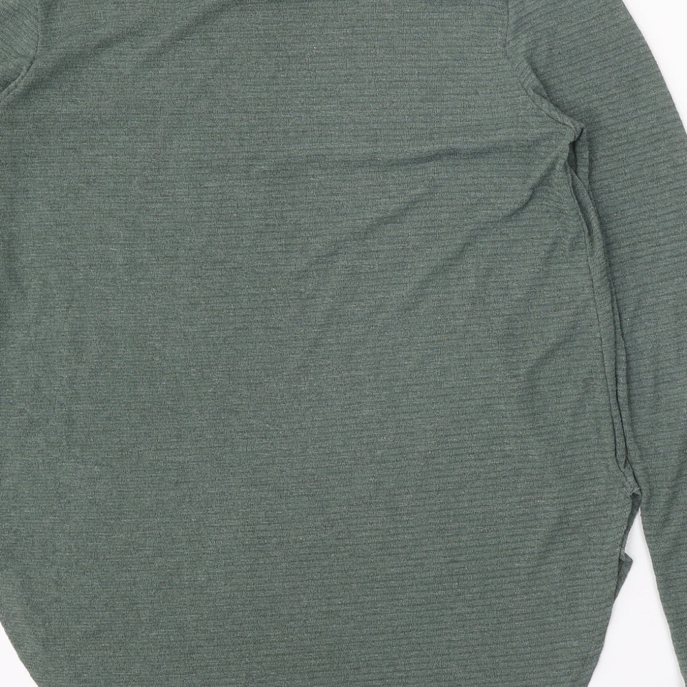 Womens UK Size L H&M Green Pullover Jumper