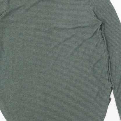 Womens UK Size L H&M Green Pullover Jumper