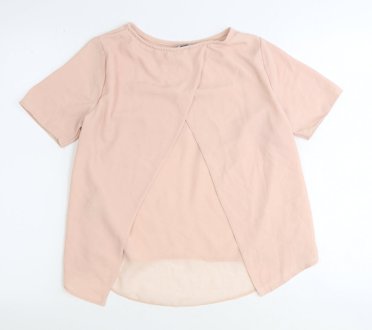 Womens UK Size 8 New Look Pink Basic Blouse